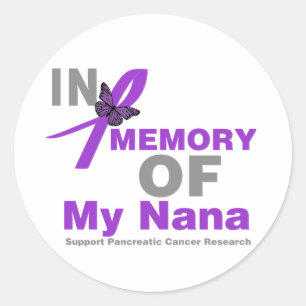 Adesivo Em memória do meu Câncer de pâncreas Nana