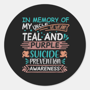 Adesivo Em Memória Eu Sinto Falta Do Meu Tio De Prevenção 