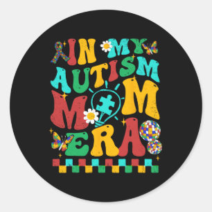 Adesivo Em Meu Autismo Mãe Era Groovy Quebra-cabeça Piece 
