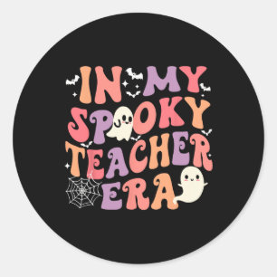 Adesivo Em Meu Teacer Era Fantasma O Halloween Retro Tea