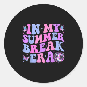 Adesivo Em Minha Break Era Groovy Teacher Summer Break