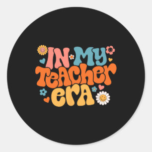 Adesivo Em Minha Época De Professora Groovy No Primeiro Di