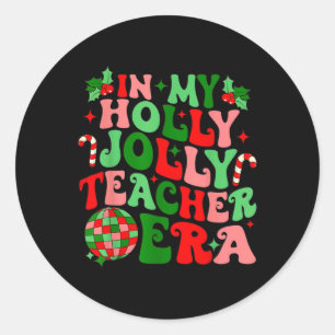 Adesivo Em Minha Holly Xmas, Professora Era Jolly, Profess