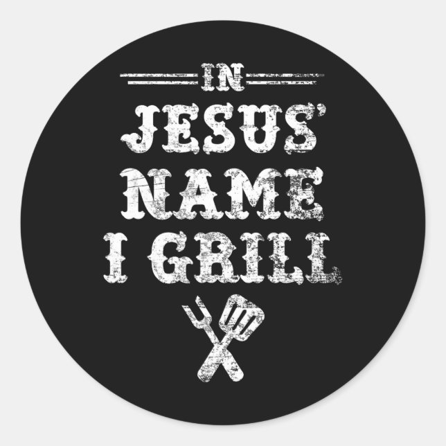 Adesivo Em nome de Jesus, eu grito (Frente)