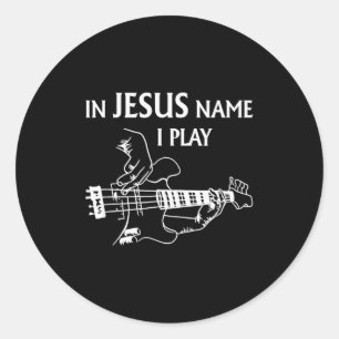 Adesivo Em Nome de Jesus Eu To Co Guitarra Guitarrista Hom