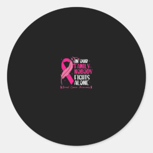 Adesivo Em Nossa Família Ninguém Luta Sozinho - Cancer De