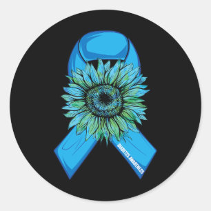 Adesivo Em novembro Vestimos Diabetes Azuis
