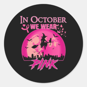 Adesivo Em outubro, Vestimos a Bre de Halloween da Bruxa R