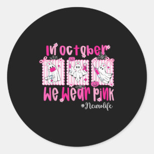 Adesivo Em outubro, Vestimos Enfermeira Neuro-Vida Rosa Br