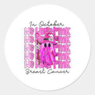 Adesivo Em outubro, Vestimos O Cancer De Mama Ghost Ghost 