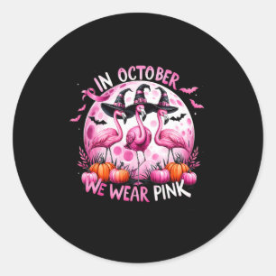 Adesivo Em outubro Vestimos o Dia das Bruxas do Cancer de