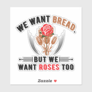 Adesivo em pão e rosa