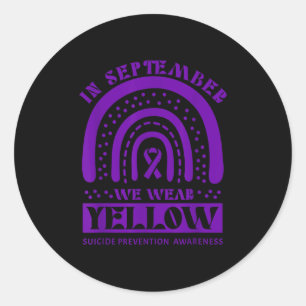 Adesivo Em Setembro Usamos Amarelo – Prevenção ao Suicídio