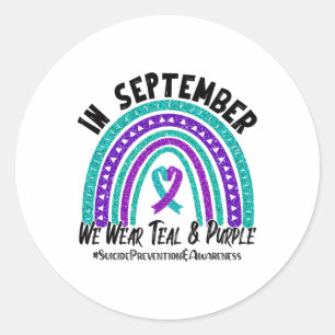 Adesivo Em Setembro, Vestimos A Preve De Suicídio Em Teal 