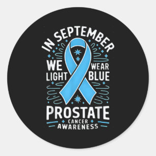 Adesivo Em setembro Vestimos O Cancer Da Próstata Azul Cla