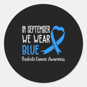Adesivo Em setembro Vestimos O Cancer Da Próstata Azul Cla
