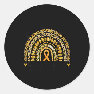 Adesivo Em setembro Vestimos o Cancer Dourado da Infância