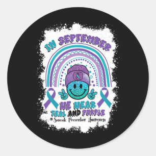 Adesivo Em setembro Vestimos Roxo Teal