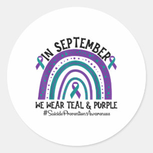 Adesivo Em Setembro, Vestimos Teal E P