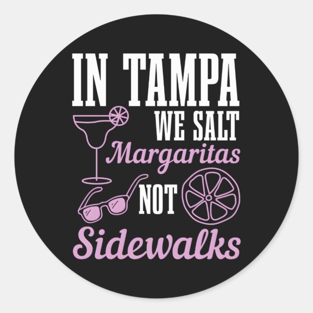 Adesivo Em Tampa, Salgamos Margaritas E Não Sidewalds Flór (Frente)