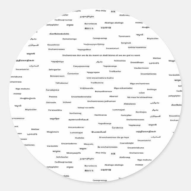 Adesivo Em todos os idiomas (Frente)