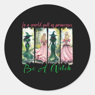 Adesivo Em Um Cheio Mundial De Princesas Seja Um Bruxo Hal