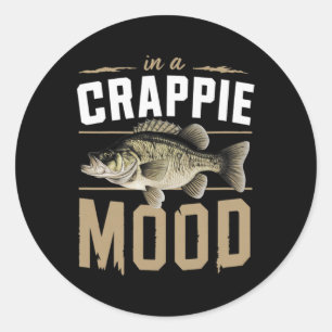 Adesivo Em Um Humor Crappie Engraçado De Pesca
