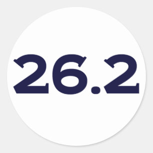 Adesivo Em volta da maratona 26,2