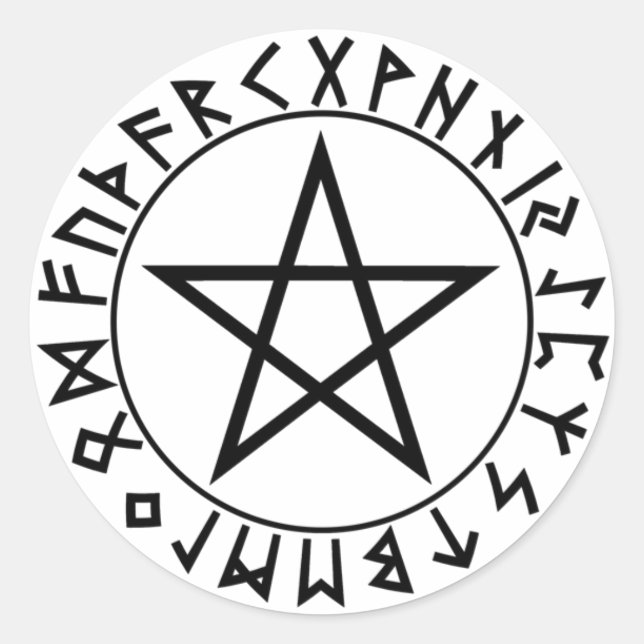 adesivo em volta de Rune Pentacle (Frente)