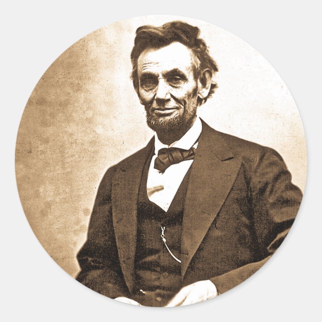 Adesivo Emancipador do Excelente - Abe Lincoln (1865) (Frente)