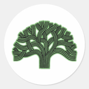 Adesivo Embaçamento do verde da árvore de Oakland