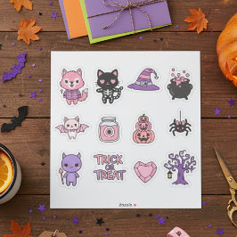 Adesivo Embalagem adesiva Kawaii Halloween Adorável