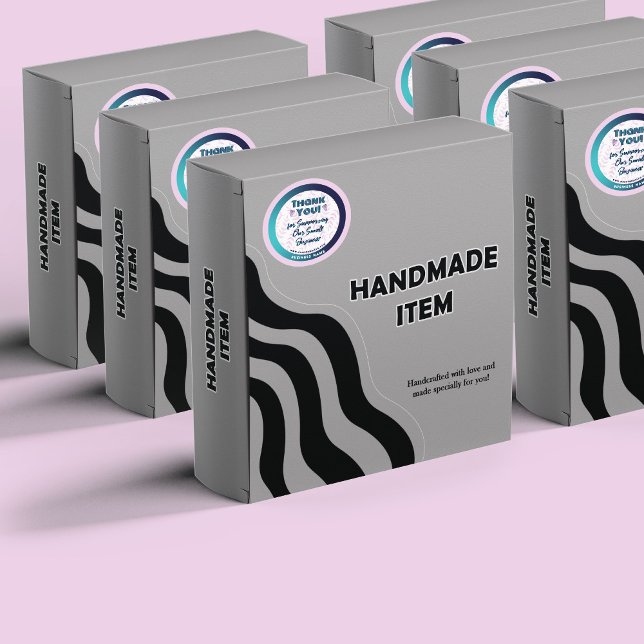 Adesivo Embalagem com Degradê de Agradecimento Botânico Co (Criador carregado)