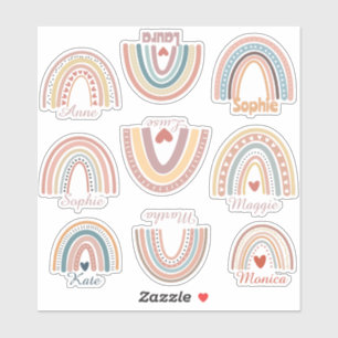 Adesivo Embalagem de autocolantes de arco-íris