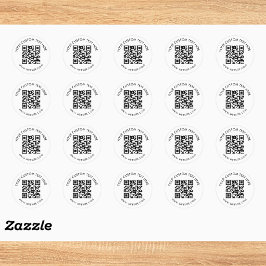 Adesivo Embalagem de código QR personalizado da empresa