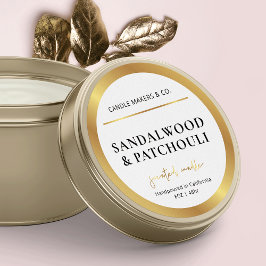 Adesivo Embalagem de Efeito de Folha Ouro do Rótulo da Vel