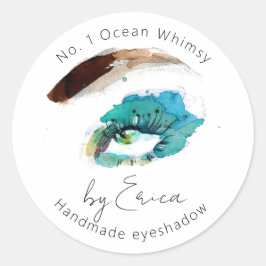 Adesivo Embalagem de Eye Pintado por Aquarela