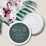 Adesivo Embalagem minimalista simples manteiga de corpo ve<br><div class="desc">Rótulo simples e minimalista de manteiga verde de embalagem. Você pode personalizá-lo com cor,  texto ou fonte de sua escolha.</div>