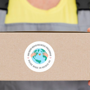 Adesivo Embalagem reciclada ecológica terra verde