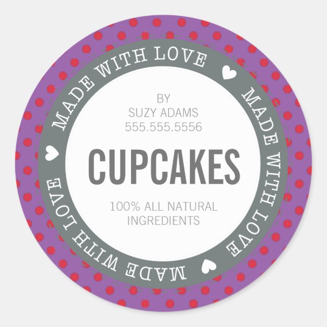 Adesivo EMBALAGEM RÓTULO DO PRODUTO feito com vermelho rox (Frente)