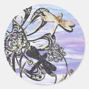 Adesivo Embalagens de Dragonfly Sky