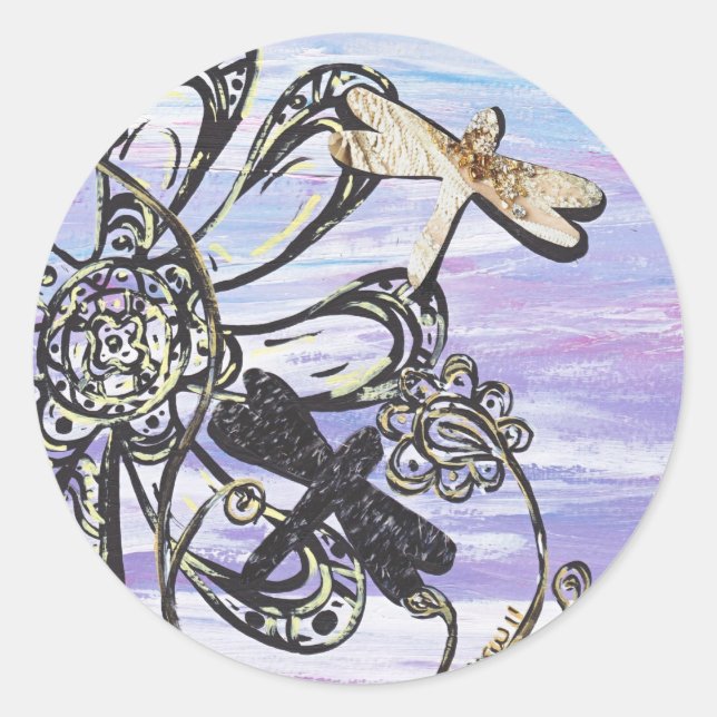 Adesivo Embalagens de Dragonfly Sky (Frente)