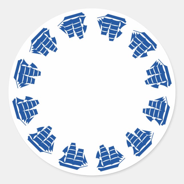 Adesivo Embarcações brancas-brancas-náuticas com estrutura (Frente)