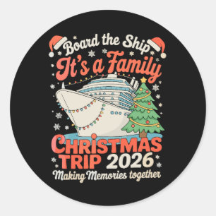 Adesivo Embarque No Navio É Uma Viagem De Natal Em Família
