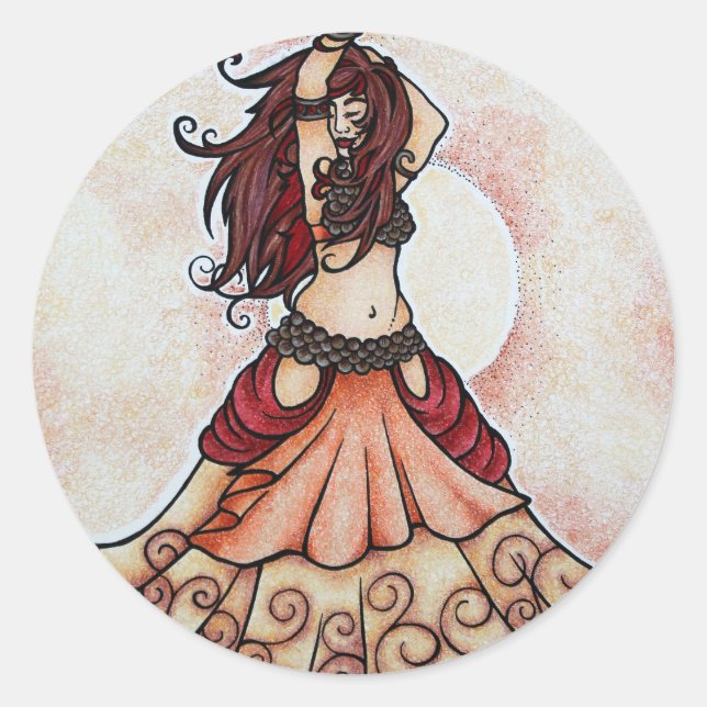 Adesivo Ember belly dance art (Frente)