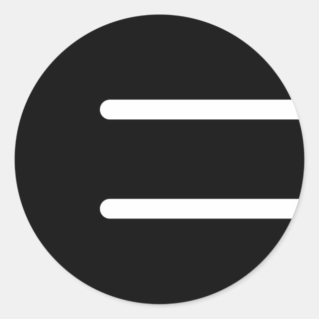 Adesivo Ember Music "Black E" Sticker - 3" (Frente)