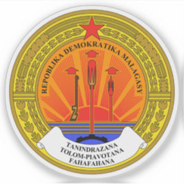Adesivo emblem da República Democrática de Madagascar (197