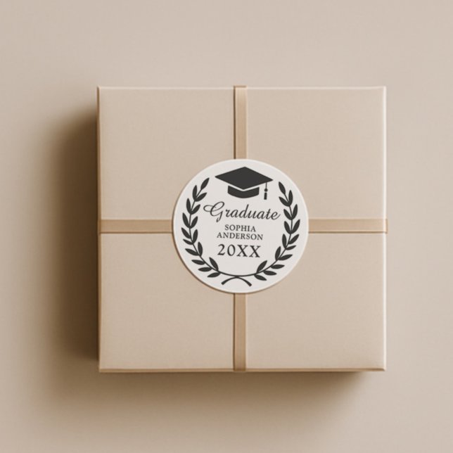 Adesivo Emblem de graduação de Boné de Formando Personaliz (Criador carregado)