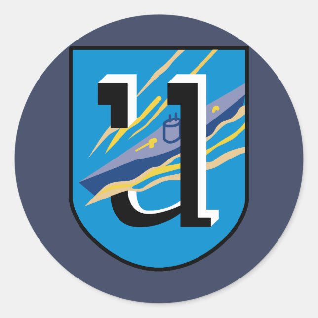 Adesivo Emblem de navio-rua KriegsMarine 1 (Frente)