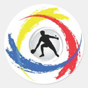 Adesivo Emblem de tricolor Ping Pong